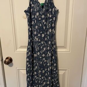 Dip Blue Floral Maxi Dress